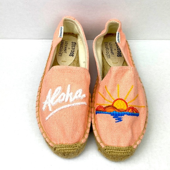 Soludos Women’s Pink Aloha Platform Espadrilles - Picture 2 of 7